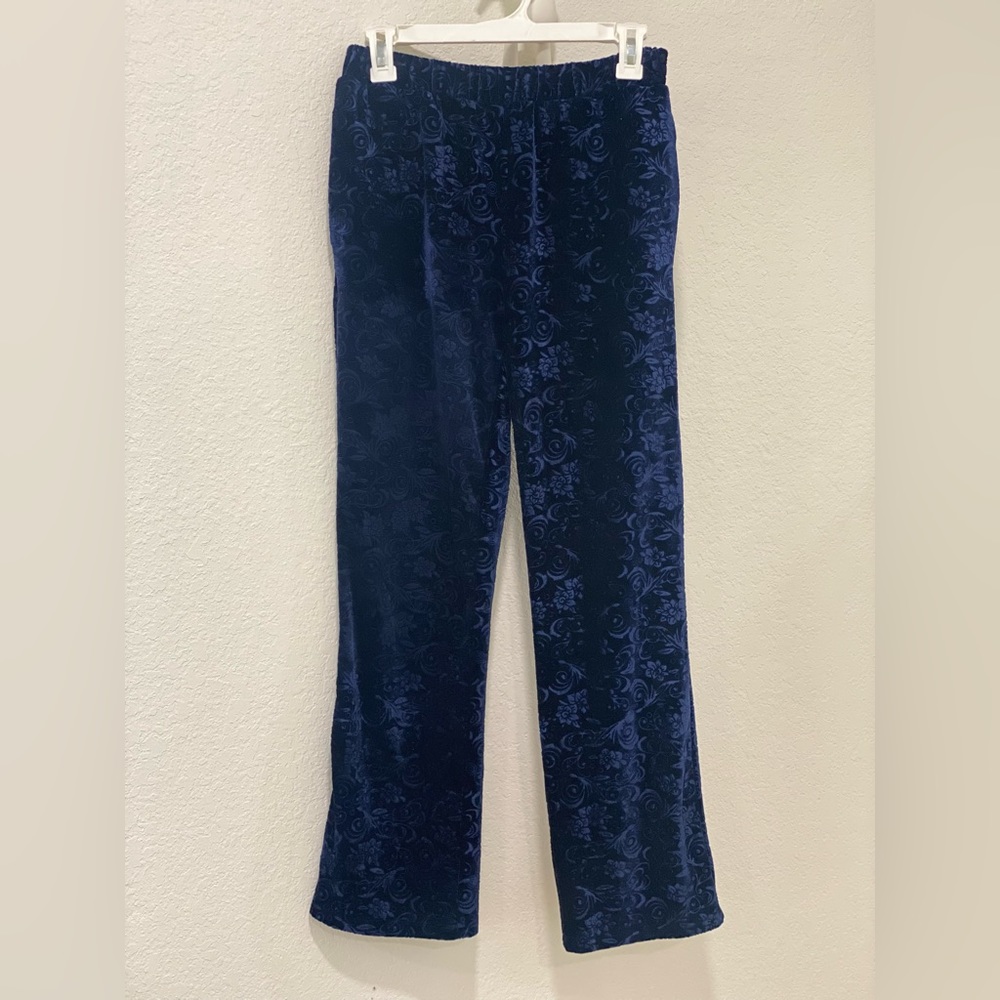 Marc New York Velvet Floral Stretch Pants